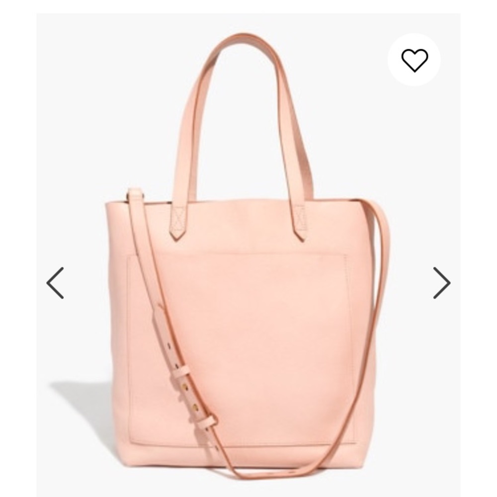 Madewell medium transport tote in sheer pink